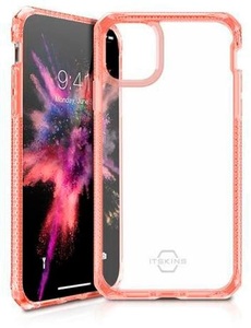 Apple, ITSkins - iPhone 11 Hybrid Clear Schutz Hardcase Hülle (Fallschutz 2 Meter) - Transparent / Rot (Light Coral), 