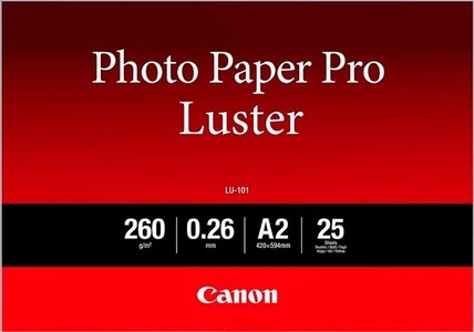 Canon, Canon Photo Paper Pro Luster A2 Lu-101, Canon Photo Paper Pro Luster, A2, InkJet 260g, LU-101 A2, (25 Blatt)