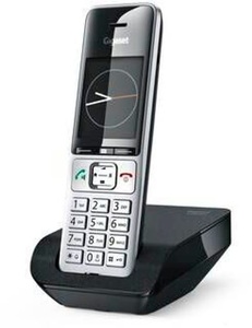 Gigaset, GIGASET COMFORT 500 - Schnurlostelefon (Schwarz/Silber), Gigaset Schnurloses DECT-Telefon »Gigaset Comfort 500«