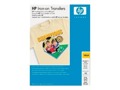 Hp, HP C6050A Papier Iron-On T-Shirt, HP Transferpapier zum Aufbügeln - 12 Blatt/A4/210 x 297 mm