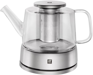 Zwilling Kitchen, 1x Sorrento Teekanne mit Stövchen und Teesieb, Sorrento Teekanne 0.8L mit Stövchen und Teesieb