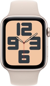 Apple, APPLE Watch SE (GPS) 44 mm - Smartwatch (M/L 160-210 mm, Fluorelastomer, Polarstern/Polarstern), APPLE Watch SE (GPS) 44 mm - Smartwatch (M/L 160-210 mm, Fluorelastomer, Polarstern/Polarstern)