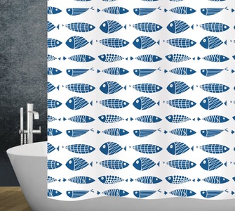 Diaqua, diaqua Duschvorhang Scuby, Diaqua - Duschvorhang Textil Scuby, 180X240CM, Multicolor