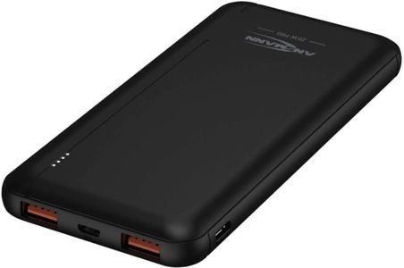 Ansmann, Ansmann PB320PD Powerbank 10000 mAh Power Delivery Li-Ion USB-A, USB-C? Schwarz, Ansmann PB320PD Powerbank 10000 mAh USB PD Li-Ion USB-A, USB-C® Schwarz