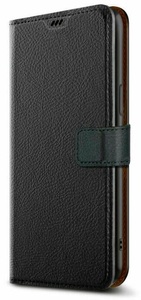 Xqisit, XQISIT - iPhone 14 Antibakterielle Slim Wallet Case Leder Tasche (50429) - Schwarz, 
