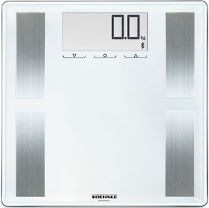 Soehnle, Soehnle Shape Sense 100 Analysewaage, Soehnle ShapeSense Connect 100 Personenwaage Weiss