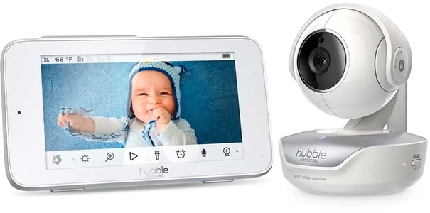 Hubble, Hubble Video-Babyphone »Deluxe Touch 5«, Hubble Connected Babyphone Deluxe Touch 5 Zoll Nursery Pal Babyphones