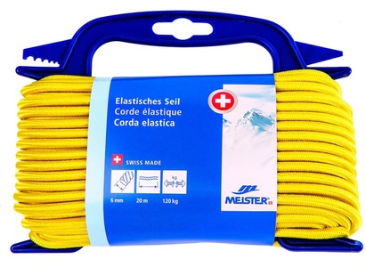 MEISTER, MEISTER ELASTISCHE SEIL, Meister Gummi-Spannseil Ø 6 mm, 20 m, 120 kg, Gelb
