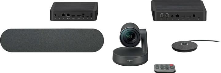 Logitech, Logitech Rally Ultra-HD 4K-Webcam 1440 x 720 Pixel Standfuß, Logitech Rally USB System 4K/UHD 60 fps