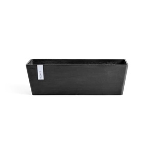 undefined, Ecopot Bruges Balkonkasten, Ecopots Pflanzentopf Bruges 65 Dunkelgrau