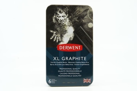 Pebeo, Pebeo 6 Derwent XL Graphite im Metallbox, 