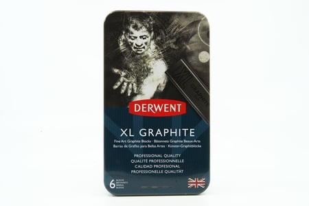 Pebeo, Pebeo 6 Derwent XL Graphite im Metallbox, 
