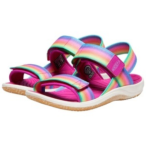 Keen, Keen Sandale »ELLE BACKSTRAP«, mit Klettverschluss, KEEN Mädchen Freizeitsandalen Y Elle Backstrap, Mehrfarbig, aus Polyester