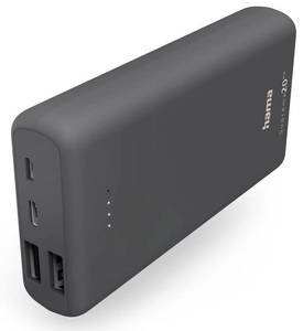 HAMA, HAMA Supreme 20HD - Powerbank (Grau), HAMA Supreme 20HD - Powerbank (Grau)