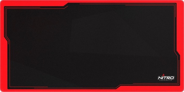 NITRO CONCEPTS, Nitro Concepts DM12 Gaming-Mauspad Schwarz, Rot, 