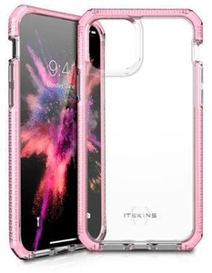 Apple, ITSkins - iPhone 11 Supreme Clear Hardcase Hülle (Fallschutz 3 Meter) - Transparent / Rosa, ITSKINS - Hülle Supreme Clear Apple iPhone 11, Transparent