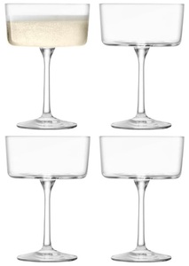 LSA, 4er Set Gio Champagner/Cocktail Gläser 230ml Klar, 4er Set Gio Champagner/Cocktail Glas 230ml transparent