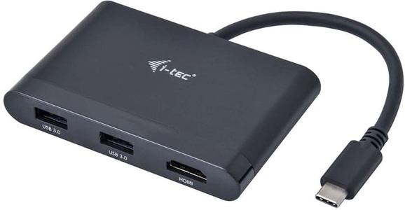 i-tec, i-tec USB / HDMI Adapter [1x USB 3.1 Stecker C - 4x USB 3.0 Buchse A, HDMI-Buchse, USB-C™ Buchse] Schwarz, i-tec C31DTPDHDMI USB / HDMI Adapter [1x USB 3.2 Gen 2 Stecker C (USB 3.1) - 4x USB 3.2 Gen 1 Buchse A (USB 3.0),