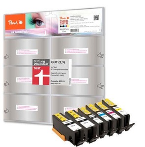 Peach, Peach Combi PackPLUS n zu Pgi-550/cli-551 Tintenpatrone, Peach Spar Pack Plus Tintenpatronen, XL-Ergiebigkeit, kompatibel zu Canon PGI-550XL, CLI-551XL
