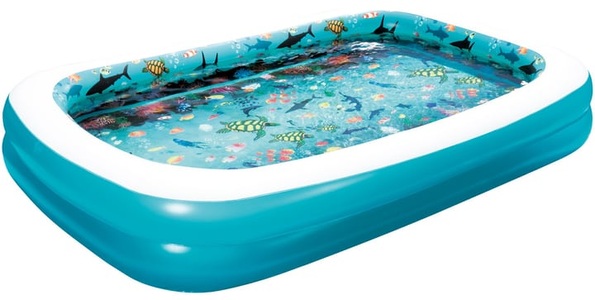 Summer Waves, Summer Waves 3D Family Pool rechteckig, Summer Waves 3D Family Pool rechteckig Planschbecken