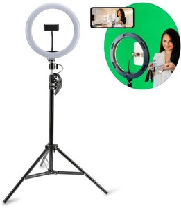 4smarts, 4smarts Videoleuchte LoomiPod XL mit Green Screen LED Ringleuchte / Ringlicht, 