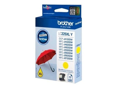 Brother, Brother Lc-225Xly gelb Tintenpatrone, Brother Tintenpatrone, gelb, LC-225XLY, (1'200 Seiten)