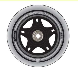 Rollerblade, ROLLERBLADE Kinderfahrzeug-Räder, Rollerblade 8 x 80 mm / 82A Inline-Rollen