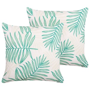 Beliani, Kissen 2er Set aus Polyester Modern POGGIO Kissen 2er Set aus Polyester Modern POGGIO, Beliani - Gartenkissen 2er Set aus Polyester Modern POGGIO, One Size, Perle