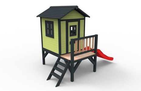 undefined, Spielhaus Aline Fun Plus grün, Colibri Spielhaus Aline Fun Plus mit Unterbau | 190 × 110 × 150 cm