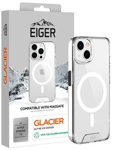EIGER, Eiger - iPhone 13 MagSafe Glacier Case Hybrid Schutzhülle (EGCA00448) - Transparent, Eiger iPhone 13 Glacier Magsafe Cover Transparent