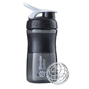 Blender Bottle, 20oz / 590ml BlenderBottle SportMixer Flip, Black /White, Blender Bottle Shaker & Trinkflasche SportMixer Flip 590 ml, Black/White