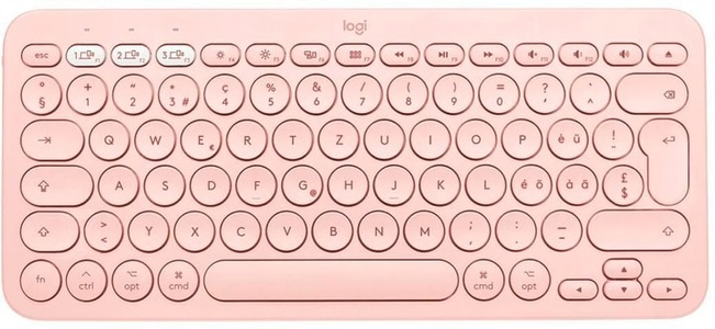 Logitech, LOGITECH K380 (Mac) - Bluetooth Tastatur (Rose), Logitech Bluetooth-Tastatur K380 for Mac Multi-Device Rosa