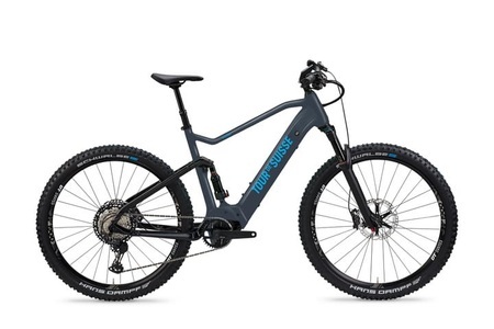 Tour de Suisse, Tour de Suisse Wildfang E-Mountainbike (Fully) anthrazit, 