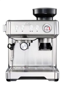 Solis, Solis 1018 Grind & Infuse Compact - Espressomaschine (Silber), Solis Grind Infuse Compact Espressomaschine ? Siebträgermaschine/Espressomaschine ? Silber
