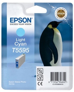 Epson, Epson T559540 light cyan, EPSON EPSON T5595 Druckerpatrone cyan/hell passend für: Stylus Photo RX700;Stylus RX700