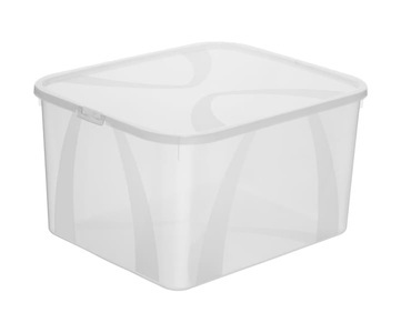 Rotho, ROTHO - Aufbewahrungsbox ARCO - Kunststoff - transparent - 35/42/23 cm, Rotho Arco Aufbewahrungsbox 25l mit Deckel, Kunststoff (PP) BPA-frei, transparent
