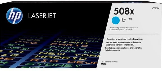 Hp, Original Tonerpatrone XL cyan HP No. 508X, CF361X, Hewlett Packard Toner, blau, No.508X, CF361X, (9'500 Seiten)