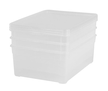 Rotho, Rotho ROTHO Clear Box Men Shoe, 3er Set, ROTHO Aufbewahrungsbox »Men Shoe Transparent, 3 tlg.«, (3 St.)