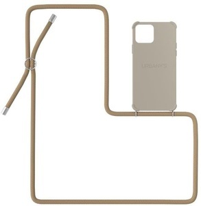 Urbany's, Urbany's - (130cm) iPhone 12 / iPhone 12 Pro Beach Beauty Necklace Hybrid Hülle Air Cushion Fallschutz + Handykette (PN-BEBS-I12P-BEBS) - Braun, 