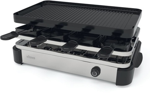 Koenig, Elektrischer Raclettegrill KOENIG 8 Personen -, KOENIG Pro Raclette Grill