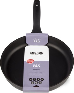 Cucina & Tavola, BRATPFANNE FLACH 28CM TITAN INDUKTION, Migros Kitchen & Co. Pro Bratpfanne
