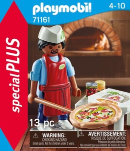 PLAYMOBIL, 71161 Pizzabäcker Multicolor, Playmobil - 71161 Pizzabäcker, Multicolor
