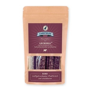 Lakefields, Lakefields Trockenfleischstreifen Rind, 150 g Hundeleckerli, Lakefields Trockenfleischstreifen Rind, 0.15 kg Hundeleckerli