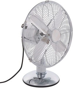 Beliani, Beliani Tischventilator Metall silber 42 cm WENSUM, 