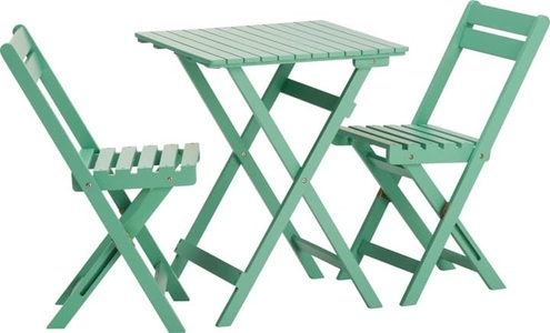 undefined, PALMA Bistro-Set 1 Tisch und 2 Klappstühle, 