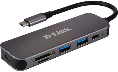 D-Link, D-Link DUB-2325/E 5 Port USB-C® (USB 3.2 Gen 2) Multiport Hub Anthrazit, D-Link DUB-2325/E 5 Port USB-C® (USB 3.2 Gen 2) Multiport Hub Anthrazit