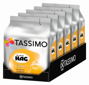 Tassimo, TASSIMO Kaffeekapseln T DISC Caf? HAG, TASSIMO Kaffeekapseln T DISC Café HAG Crema 80 Stück
