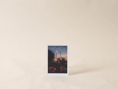 undefined, Wunderkerzen Postkarte, 