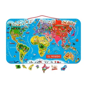 Janod, Magnetpuzzle Weltkarte, 