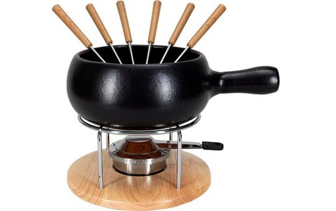 Nouvel, Nouvel - Fondue-Set BOMBATA ELEGANTE - schwarz - Keramik - 24/34/23 cm, Nouvel - Fondue-Set BOMBATA ELEGANTE - schwarz - Keramik - 24/34/23 cm
